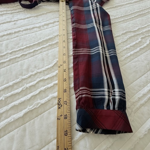 J Jill Ruby Multi Plaid Shirt Dress Woman Small Tall Career Old Money Preppy - Picture 7 of 8